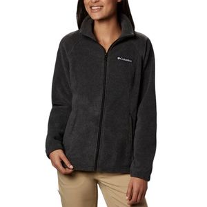 Columbia Benton Springs Full Zip Fleece Jacket Black Sz 1X